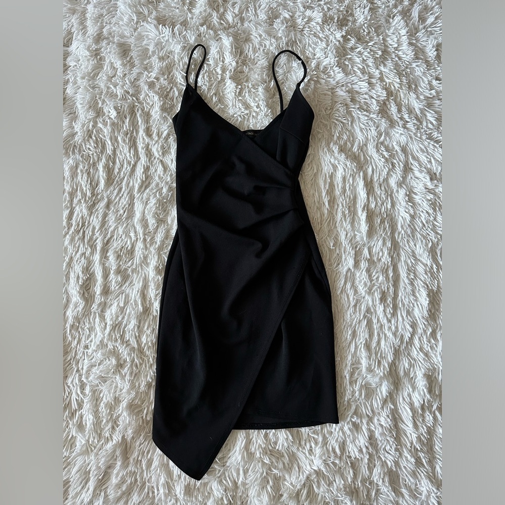 Mini black cocktail dress